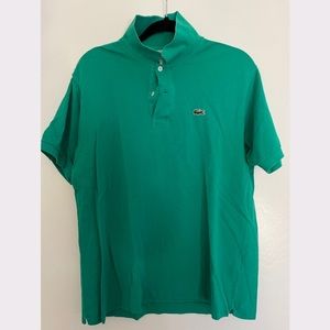 Lacoste - Short sleeve polo size 5 Medium, green